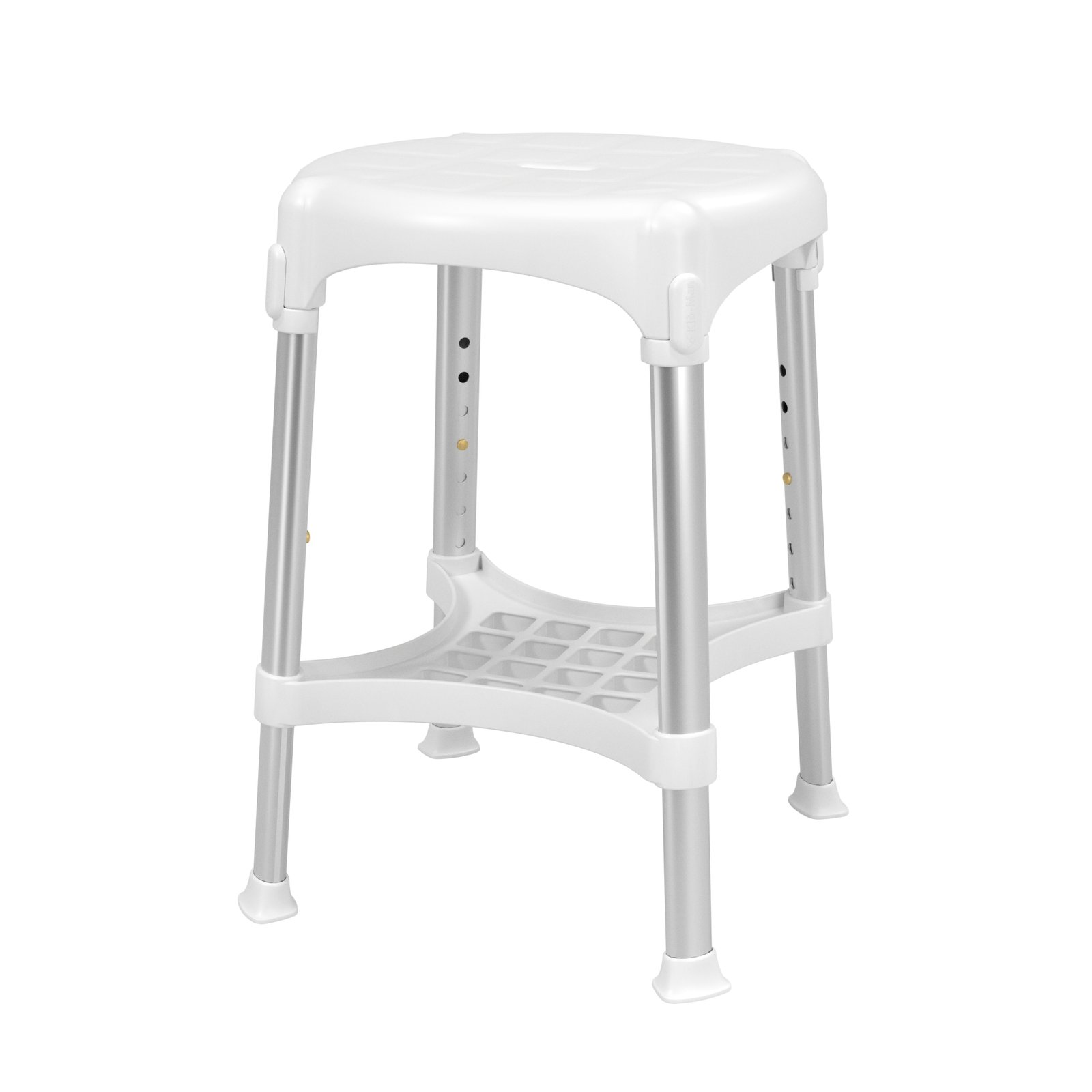 Apvali dušo kėdė su padėklu