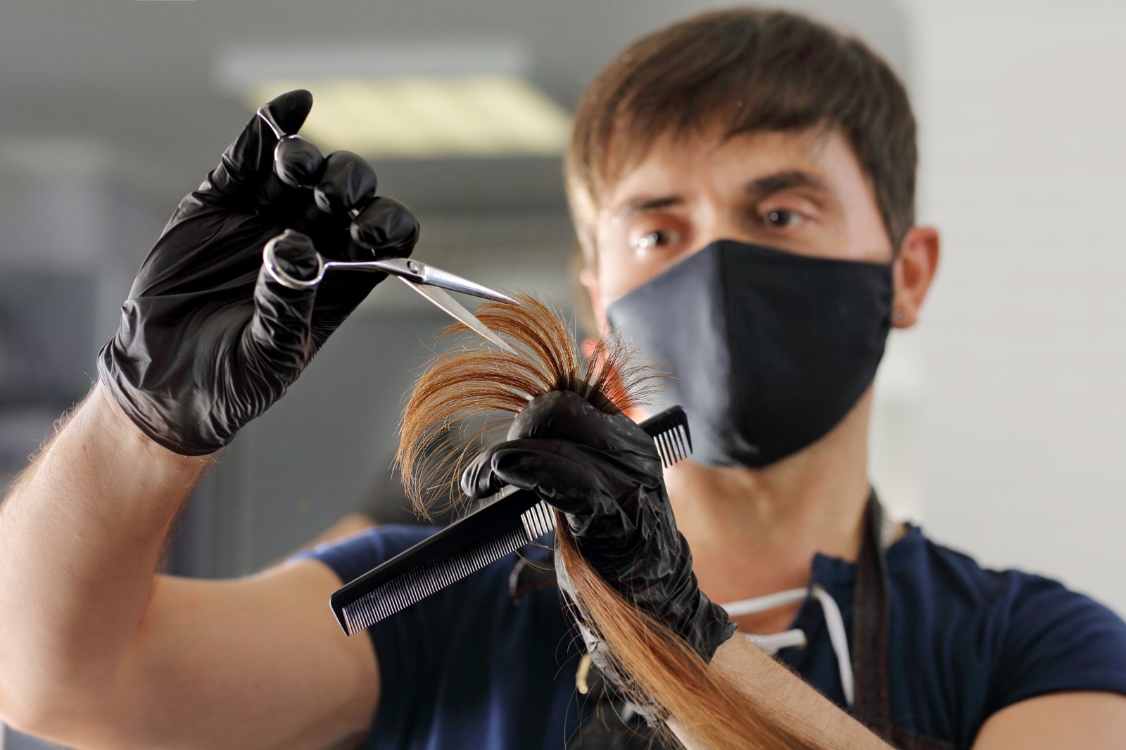 Kid-Man nitrilinės pirštinės N100, juoda - Image 5